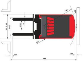 chariot frontal 2,5t 2