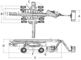 nacelle articulee thermique 40m 2